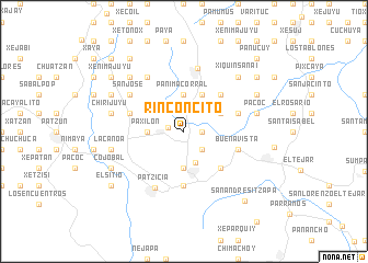 map of Rinconcito