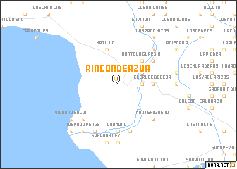 map of Rincón de Azua