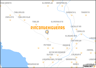 map of Rincón de Higueras