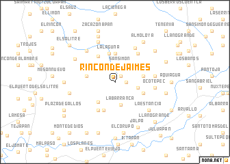 map of Rincón de Jaimes