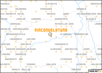 map of Rincón de la Tuna