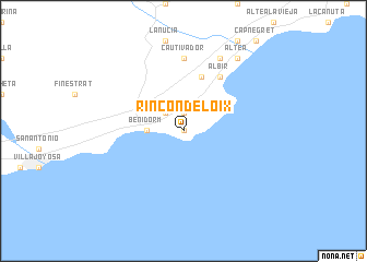 map of Rincón de Loix