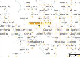 map of Rincón del Pino