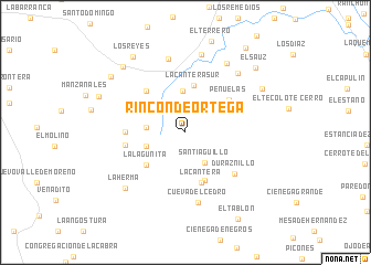 map of Rincón de Ortega