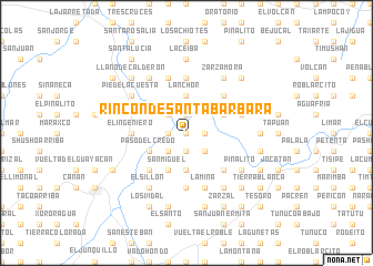 map of Rincón de Santa Bárbara