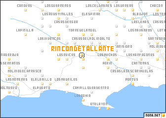 map of Rincón de Tallante