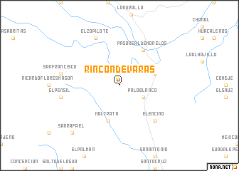map of Rincón de Varas