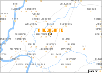 map of Rincón Santo