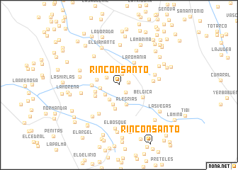 map of Rincón Santo