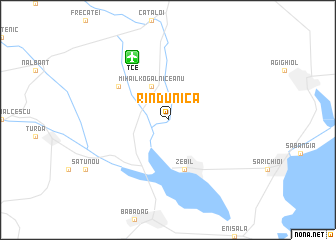 map of Rîndunica