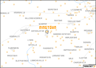 map of Ringtown