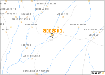 map of Río Bravo