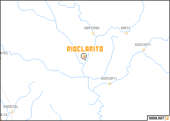 map of Río Clarito