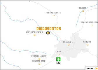 map of Rio das Antas