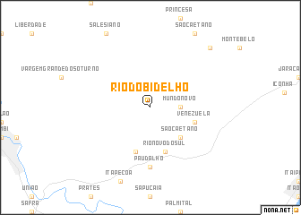 map of Rio do Bidelho