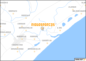 map of Rio dos Porcos