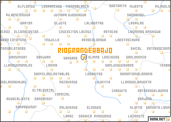 map of Río Grande Abajo