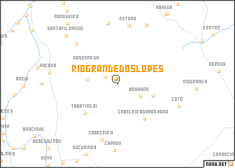 map of Rio Grande dos Lopes