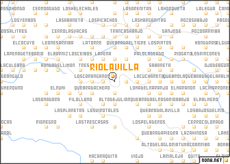 map of Río La Villa