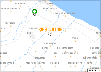 map of Ripa Teatina