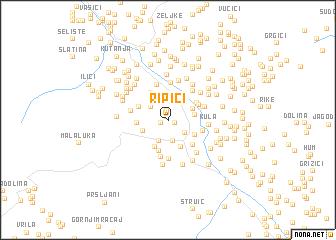 map of Ripići