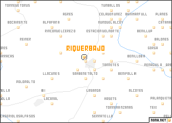 map of Riquer Bajo