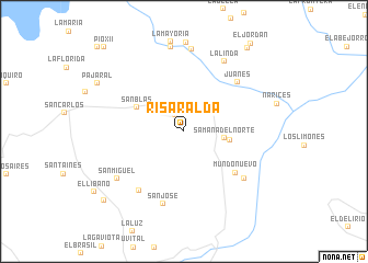 map of Risaralda