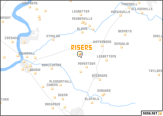 map of Risers