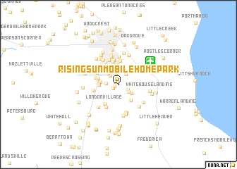 map of Rising Sun Mobile Home Park