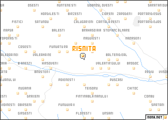 map of Rîşniţa