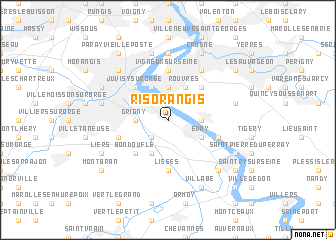 map of Ris-Orangis