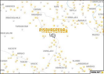 map of Risova Greda