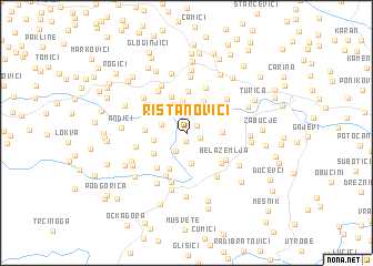 map of Ristanovići