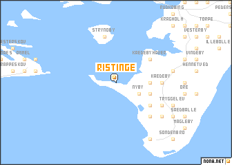 map of Ristinge