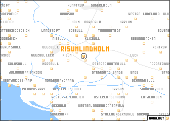 map of Risum-Lindholm