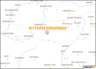 map of Ritters Crossroads