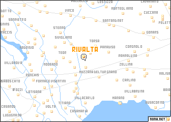 map of Rivalta
