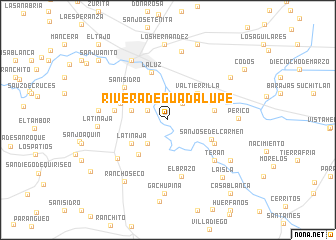 map of Rivera de Guadalupe