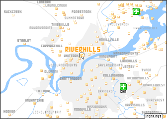 map of River Hills