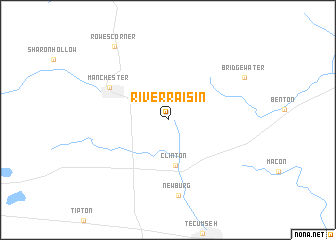 map of River Raisin