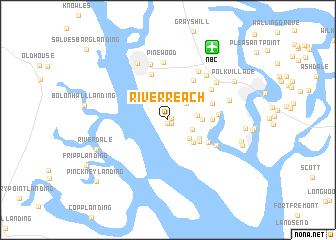 map of River Reach