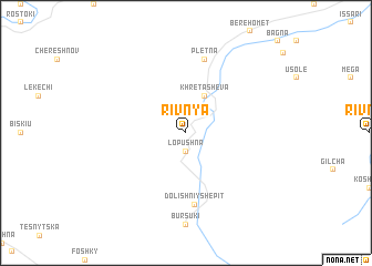 map of Rivnya