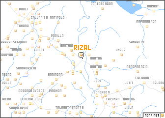 map of Rizal