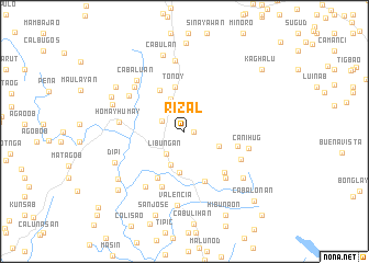 map of Rizal