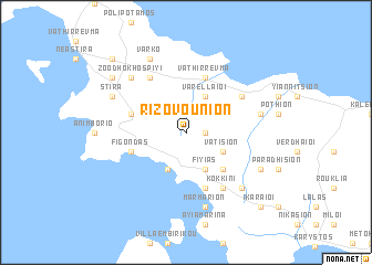 map of Rizovoúnion