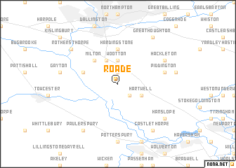 map of Roade