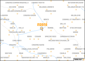 map of Roana