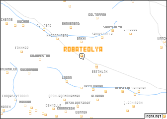 map of Robāţ-e ‘Olyā