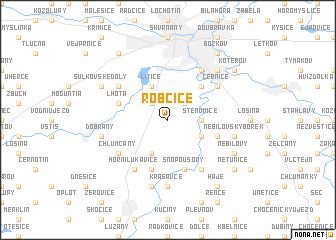 map of Robčice