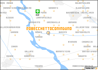 map of Robecchetto con Induno